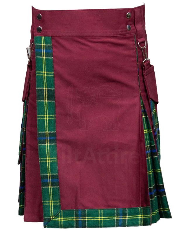 Burgundy Style Hybrid Kilt
