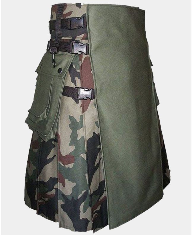 Camouflage Hybrid Utility Kilt For Men