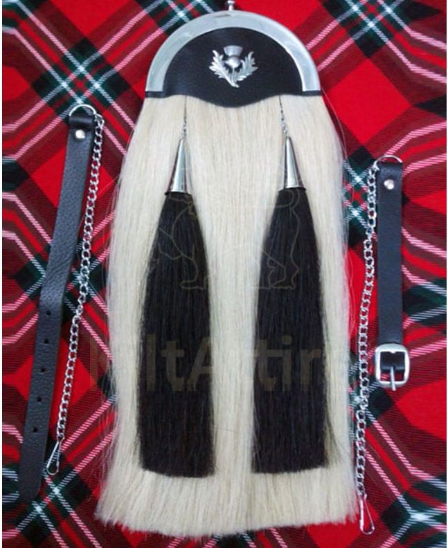 Celtic Cantle Horse Hair Sporran 