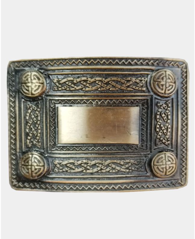 Celtic Knot Antique Kilt Buckle
