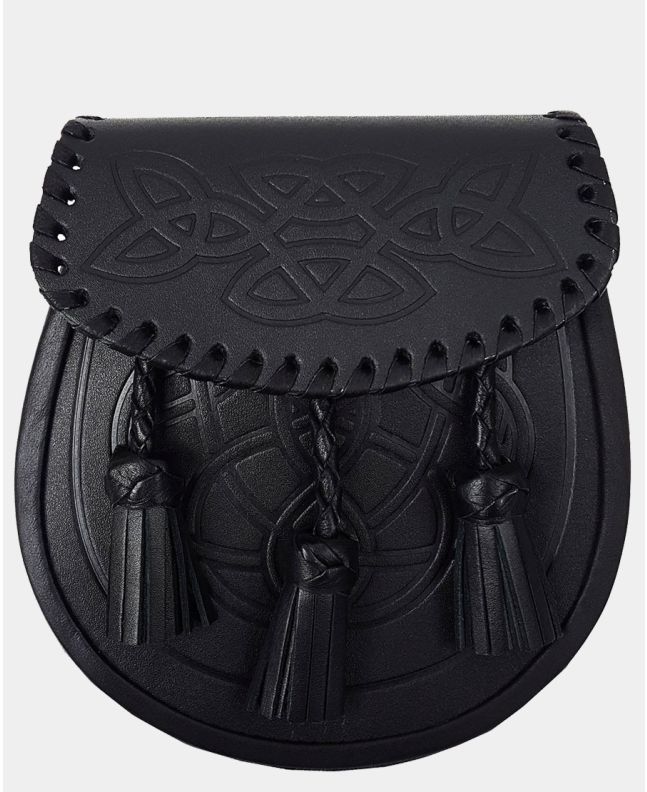 Celtic Knot Braided Leather Sporran