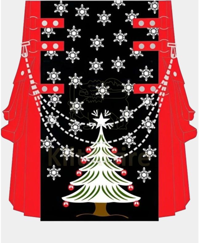 Christmas Tree With Stars Kilt