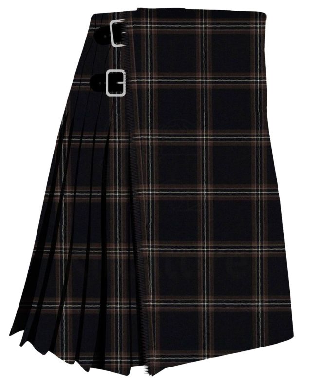 Dark Hebridean Peat Modern Tartan Kilt 