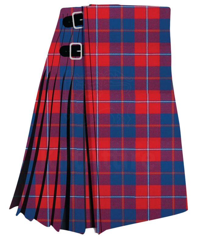 Galloway Red Modern Tartan Kilt 