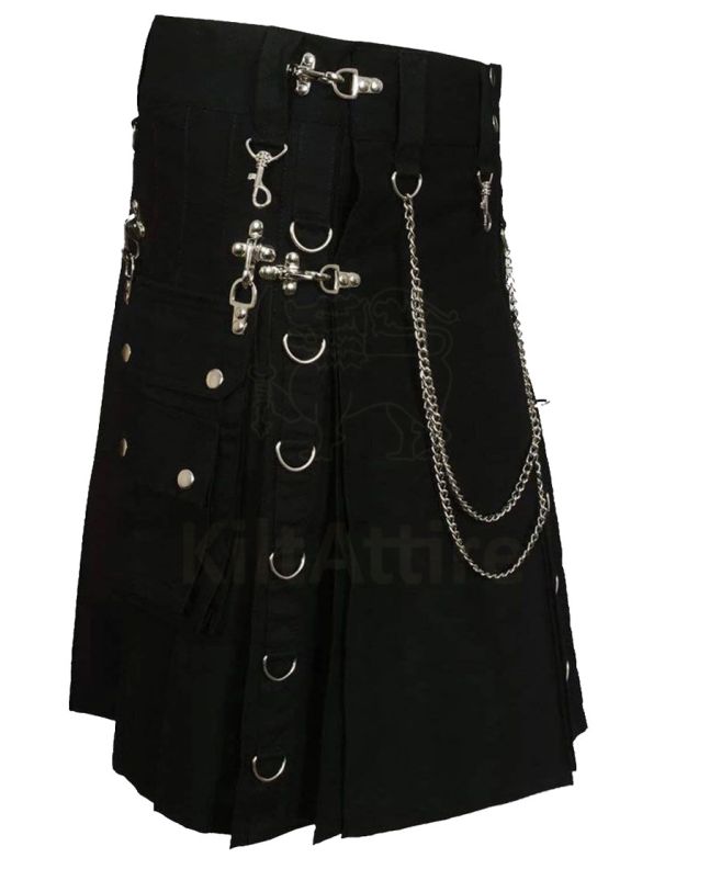 Grand Gothic Utility Kilt Side