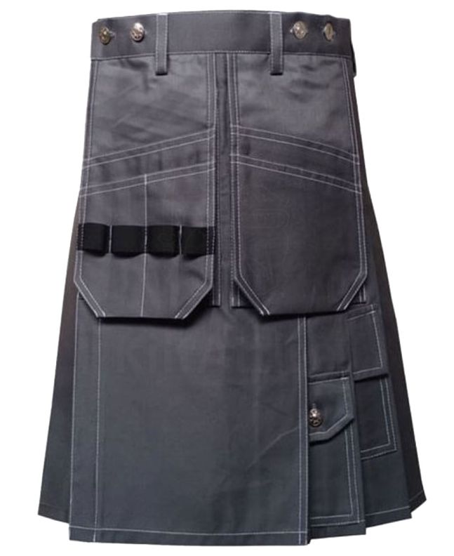 Grey Heavy Duty Working Kilt 