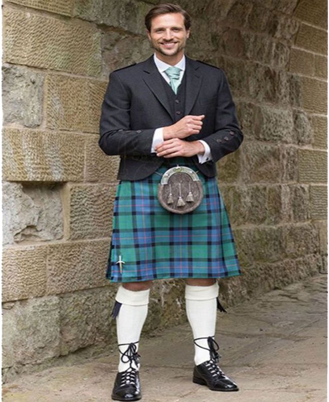 Gunn Ancient Tartan Formal Kilt Outfit 