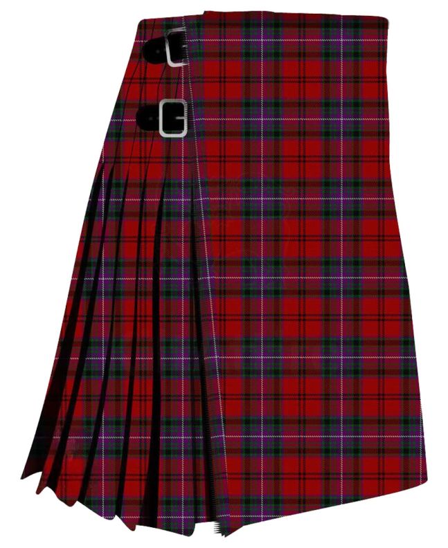 Kelly Of Sleat Red Modern Tartan Kilt 