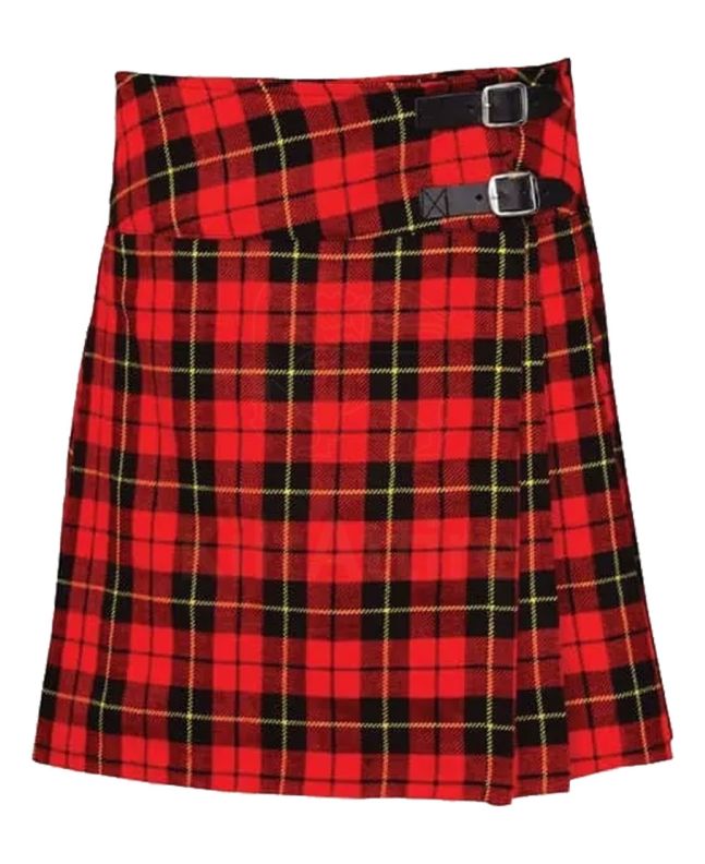 Ladies Women Wallece Tartan Pleated Billie Kilt Skirt