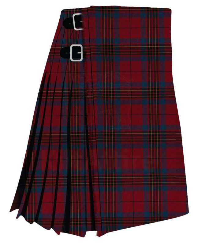 Leslie Red Muted Tartan Kilt 