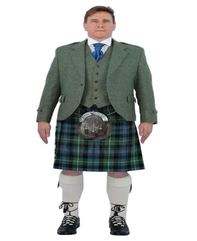 Lovat Green Jacket Kilt Outfit