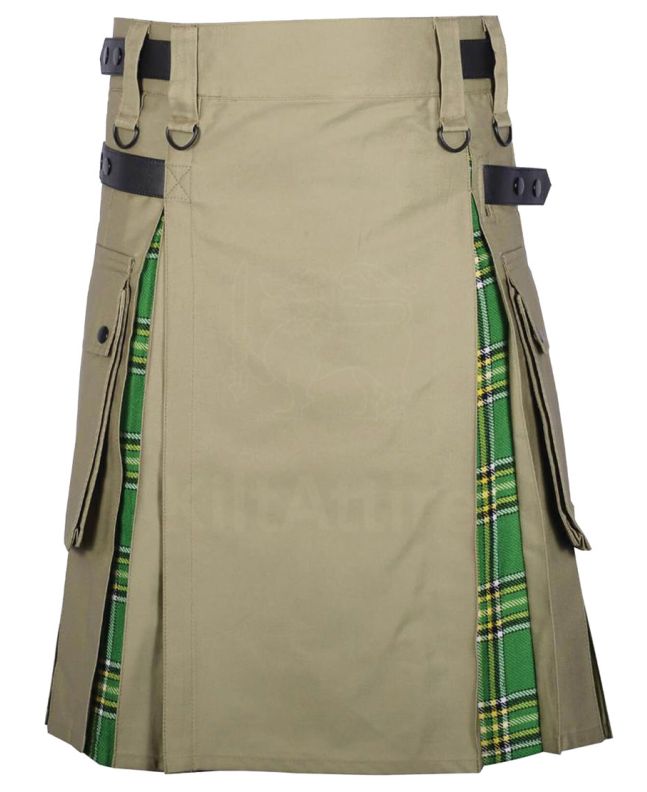 Men's Charm Khaki Hybrid Kilt