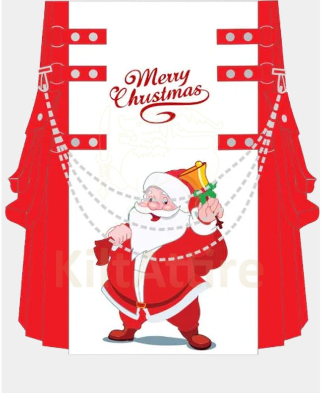 Merry Christmas With Santa Claus Bell Utility Kilt