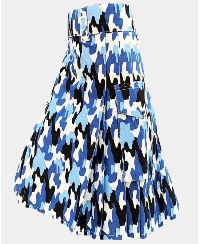 Military Camo Fashion Utility Kilt For Men 