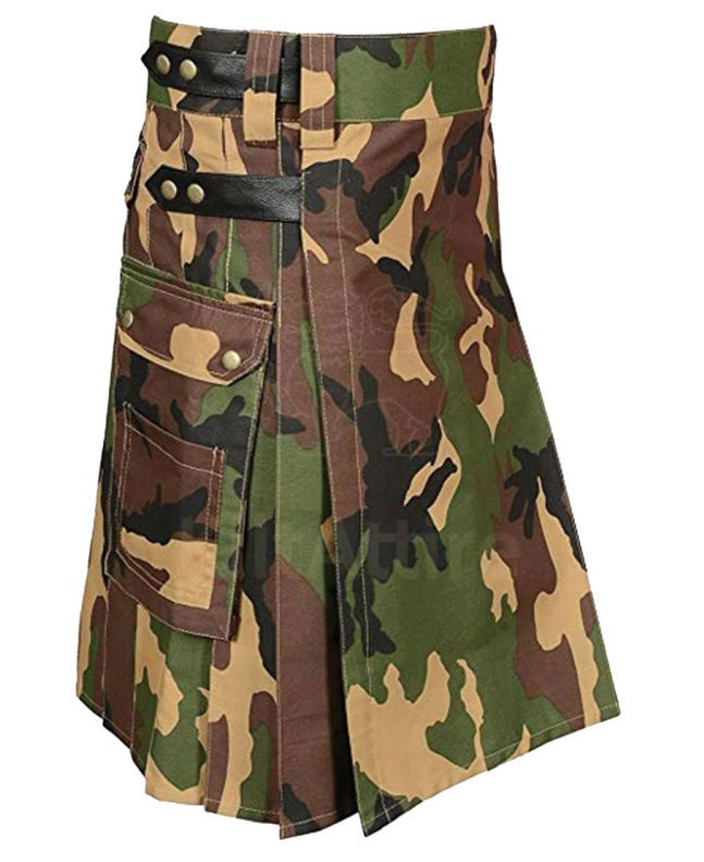 Military Camouflage Tactical Utility Kilt 