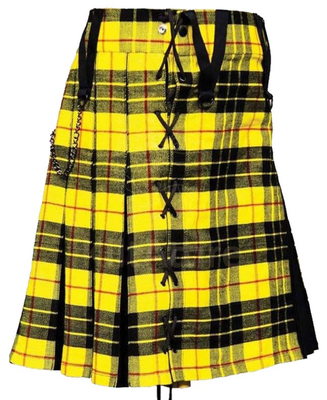 Modern Macleod of Lewis Box Pleated Hybrid Kilt 