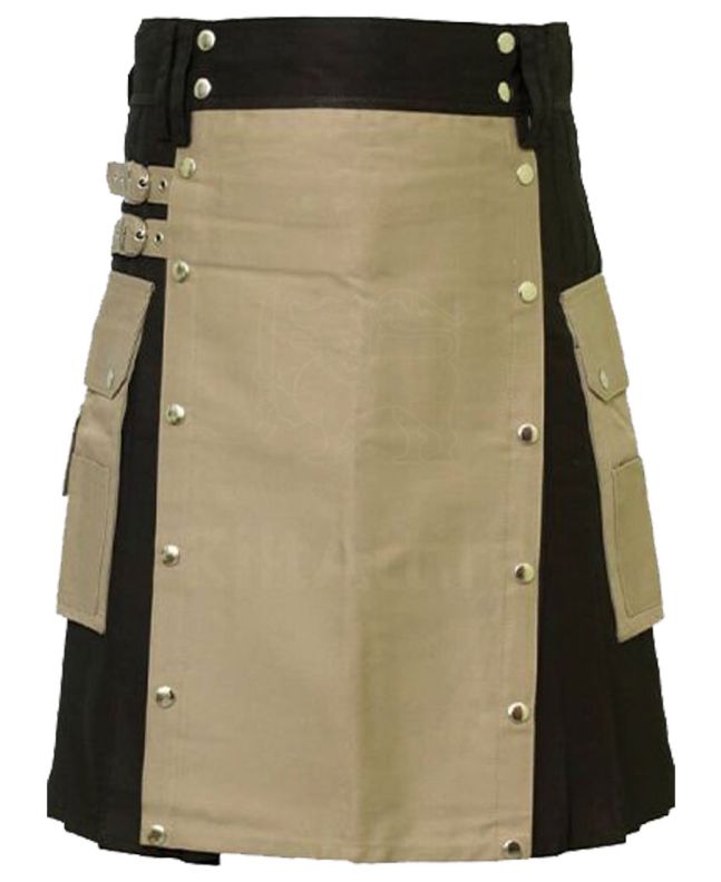 Modern Two Tone Hybrid Utility Kilt