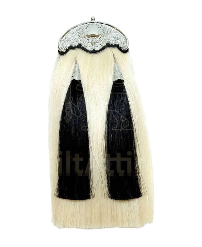 Pipers Horsehair Dress Sporran with 2 Tassels 