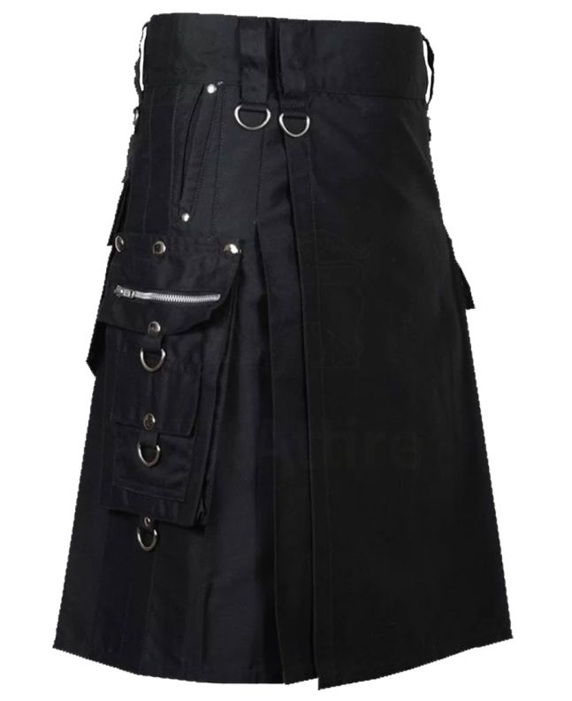 Punk Rock Utility Kilt For Men 