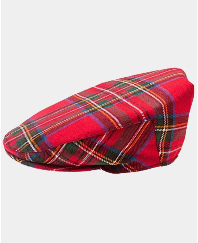 Royal Stewart Tartan Flat Cap