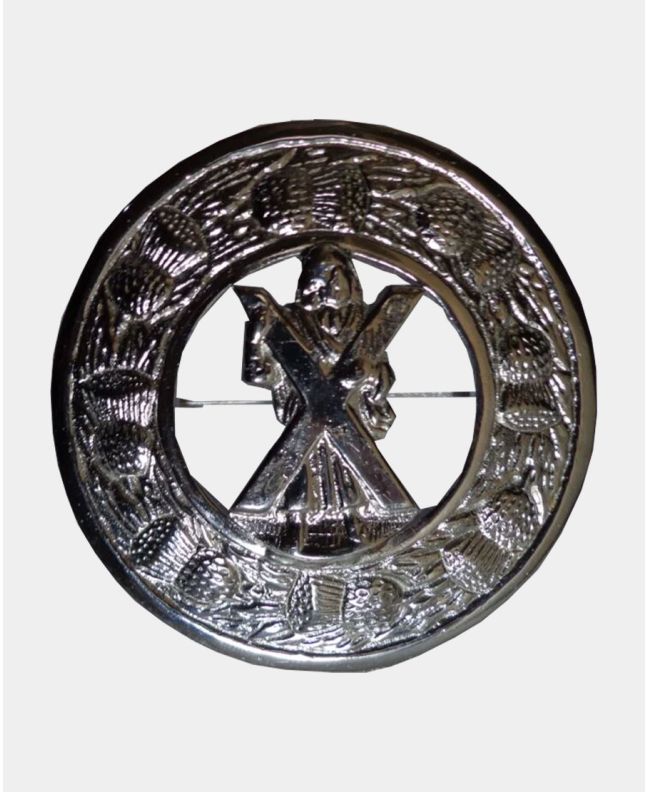 Saint Andrew Kilt Fly Plaid Brooch