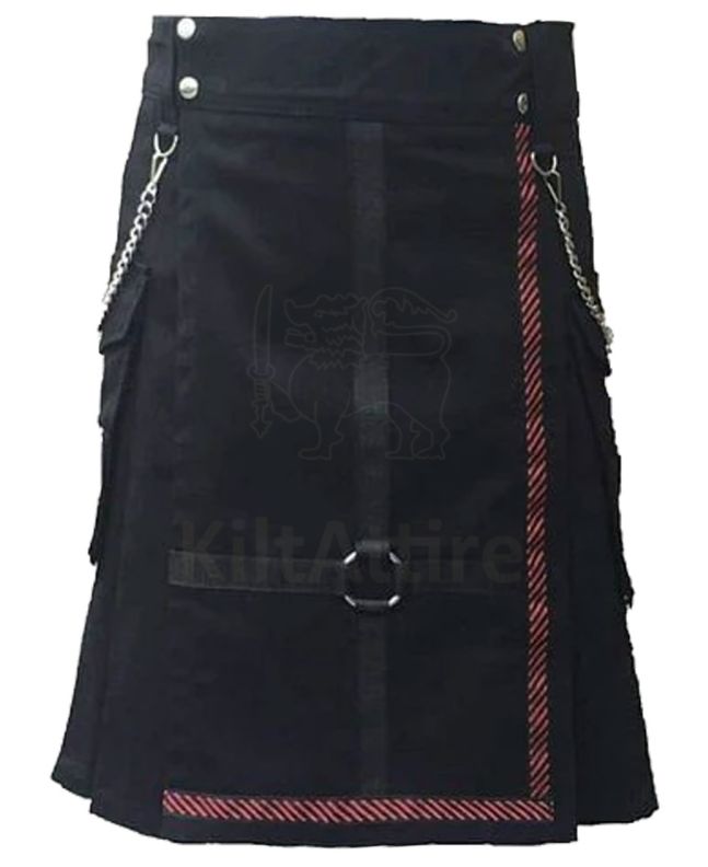 Standard Black Utility Kilt 