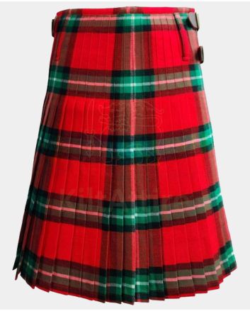 Bacon Red Modern Tartan Kilt