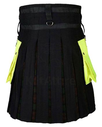 Black And Blue Hybrid Utility Kilt
