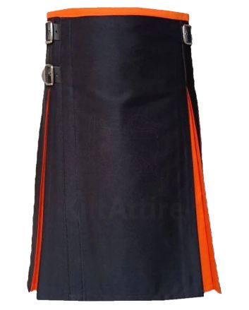 Black Hybrid Orange Kilt