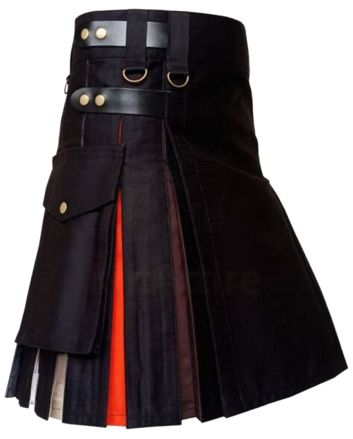 Black Hybrid Utility Bear Pride Kilt
