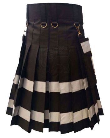 New Black Style Utility Kilt