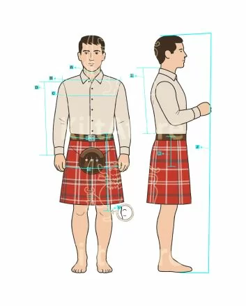 Black Watch Argyll Tweed Kilt Outfit for Wedding