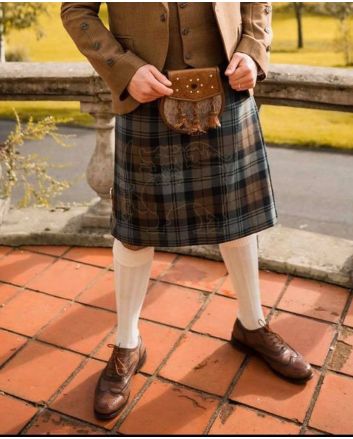 Black Watch Weathered Tartan Kilt