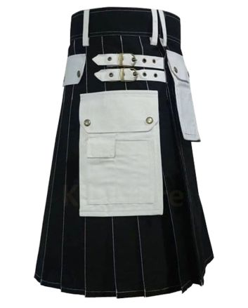 Black & White Hybrid Utility Working Kilt