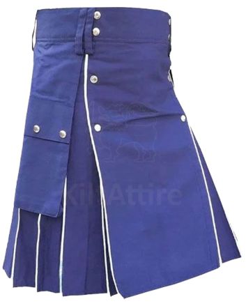 Blue Modern Utility Kilt
