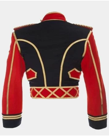British wool Hussar Jacket,Michael Jackson leave me Alone Military Officer Jacket with gold Braiding
