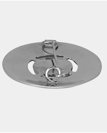 Irish Harp Fly Plaid Antique Brooch 