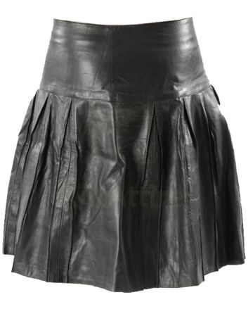 Buy Classic Pleated Leather Kilt