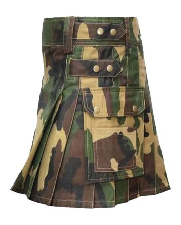 Camouflage Women Utility Kilt