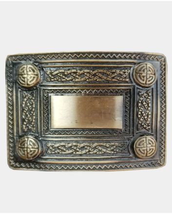 Celtic Knot Antique Kilt Buckle