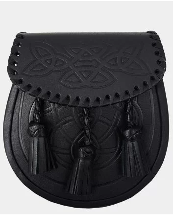 Celtic Knot Braided Leather Sporran