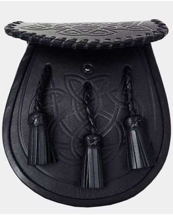 Celtic Knot Braided Leather Sporran
