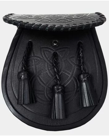 Celtic Knot Braided Leather Sporran