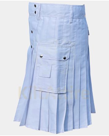 Christmas White Santa With Gifting Bell Utility Kilt