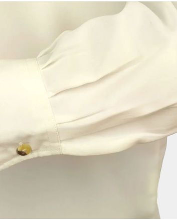 Cream Jacobite Ghillie Shirt for Kilt