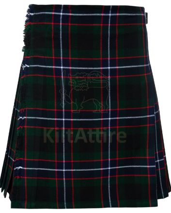 Custom Made Green Navy Black Tartan Kilt