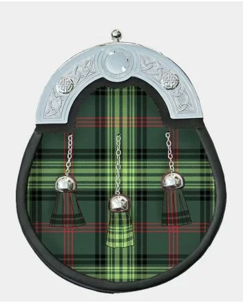 Full Dress Rose Tartan Sporran With Chain Belt