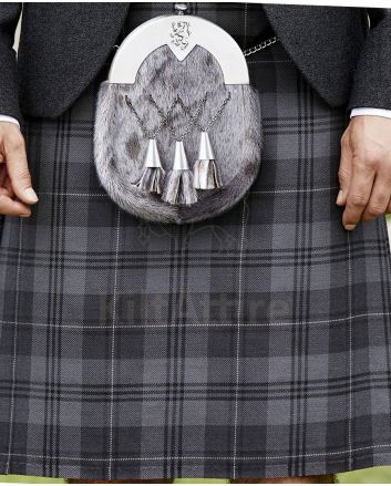 Grey Granite Modern Tartan Kilt