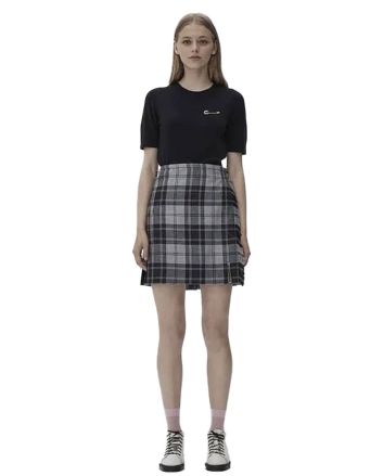 Grey Tartan Kilt for Women 
