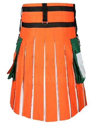 Ireland Flag Cotton Hybrid Utility Kilt